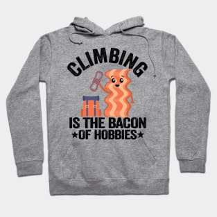 Climbing Is The Bacon Of Hobbies Funny Climbing Hoodie